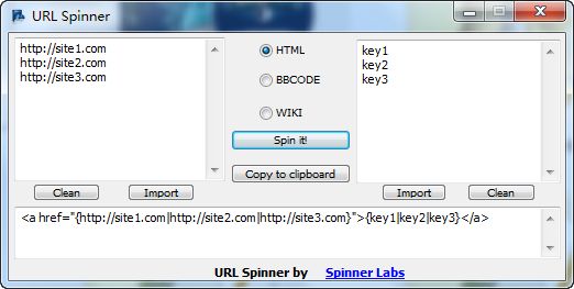英文SEO工具网址和关键字组合工具URL Spinner - 第4张  | SEO破解工具