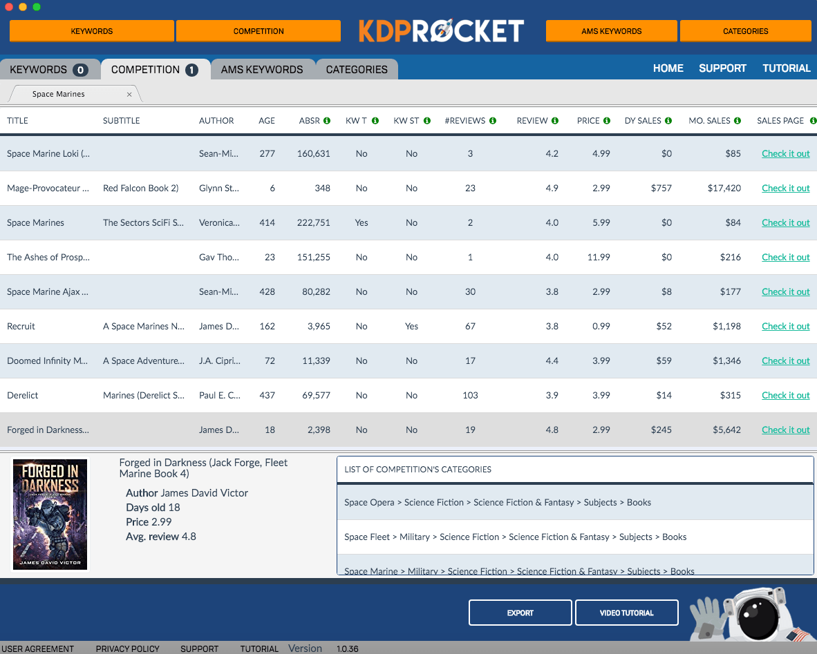 KDP Rocket v1.0.5.0-关键词工具 - 第3张  | SEO破解工具