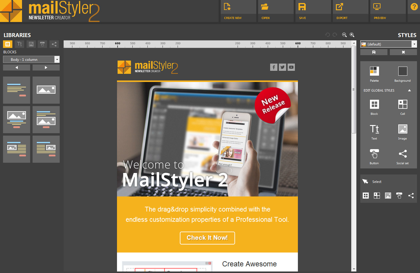 MailStyler Newsletter Creator Pro 2.5.5.100-邮件模板工具 - 第6张  | SEO破解工具