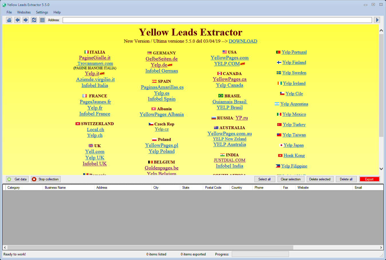 Yellow Leads Extractor v7.0.0-邮箱搜刮工具 - 第1张  | SEO破解工具